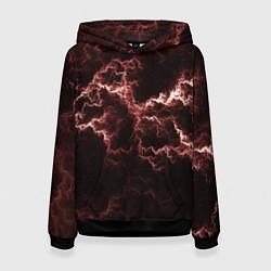 Женская толстовка Lightning red