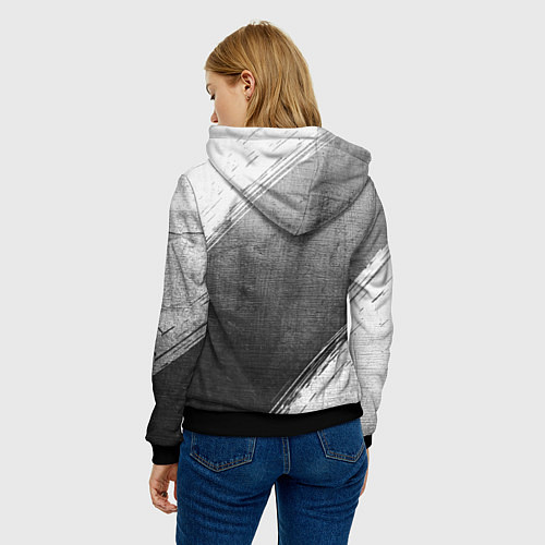 Женская толстовка Monaco - grey gradient / 3D-Черный – фото 4