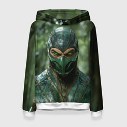 Женская толстовка Рептилия с зелеными глазами