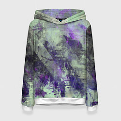 Женская толстовка Абстракция - atomic violet in green