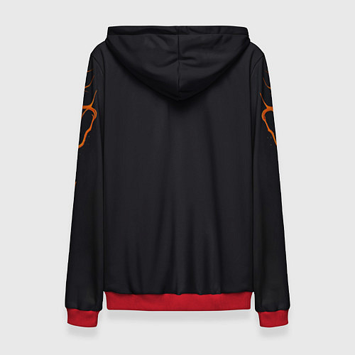 Женская толстовка The last of us - зараженный Джоел / 3D-Красный – фото 2