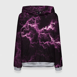 Женская толстовка Lightning pink glow