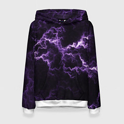 Женская толстовка Lightning purple flicker