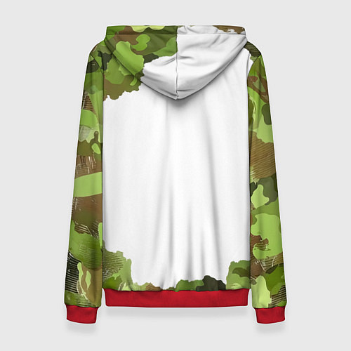 Женская толстовка Камуфляж альпениста / 3D-Красный – фото 2