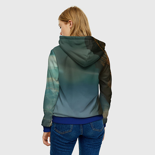 Женская толстовка Мудрец Йода / 3D-Синий – фото 4