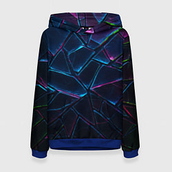 Женская толстовка Неоновые линии и фигуры