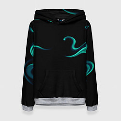 Женская толстовка Color light blue abstraction