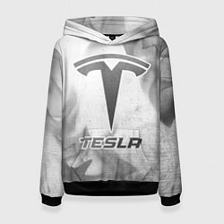 Женская толстовка Tesla - white gradient