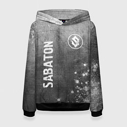 Женская толстовка Sabaton - grey gradient вертикально