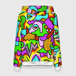 Женская толстовка Абстрактный цветной паттерн