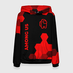 Женская толстовка Among Us - red gradient вертикально