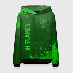 Женская толстовка In Flames - green gradient вертикально