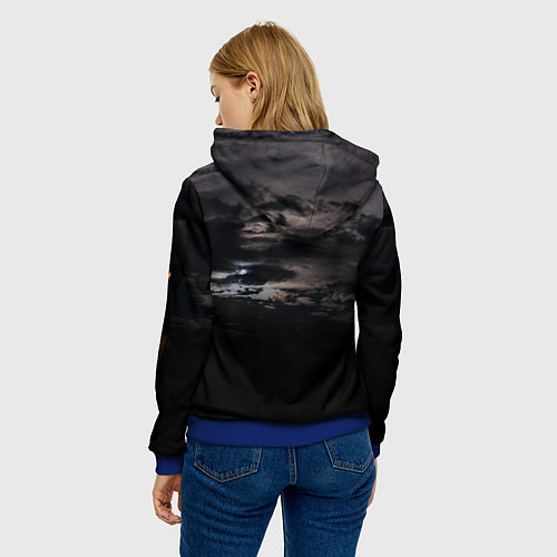 Женская толстовка Supernatural - true hunters / 3D-Синий – фото 4