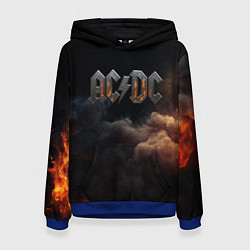 Женская толстовка ACDC металлический лого