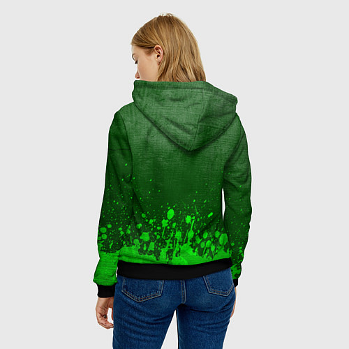 Женская толстовка OneRepublic - green gradient посередине / 3D-Черный – фото 4
