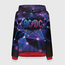 Женская толстовка ACDC лого в градиенте