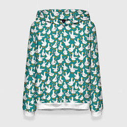 Женская толстовка Злой гусь узор