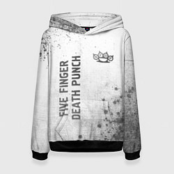 Женская толстовка Five Finger Death Punch - white gradient вертикаль