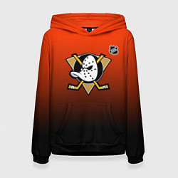 Женская толстовка Анахайм Дакс - оранжевый градиент