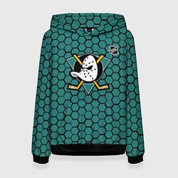 Женская толстовка Анахайм Дакс - зеленые соты