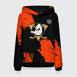 Женская толстовка Анахайм Дакс - оранжевая краска