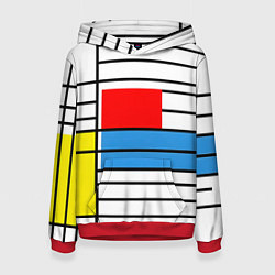 Женская толстовка В стиле мондриана