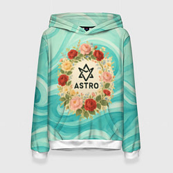 Женская толстовка Astro винтажный логотип с цветами
