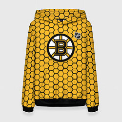 Женская толстовка Бостон Брюинз - желтые соты