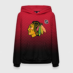 Женская толстовка Чикаго Блэкхокс - геометрический градиент