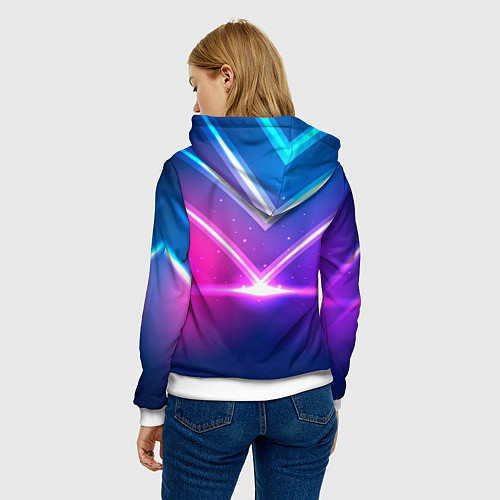 Женская толстовка Astro retro rave 80 / 3D-Белый – фото 4