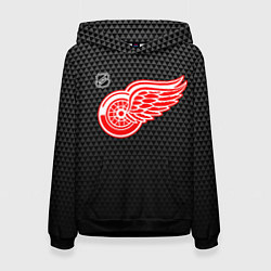 Женская толстовка Детройт Ред Уингз - черные треугольники