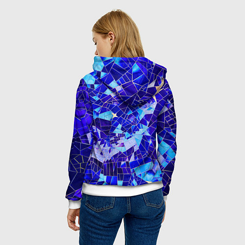 Женская толстовка Небо-Звезды / 3D-Белый – фото 4