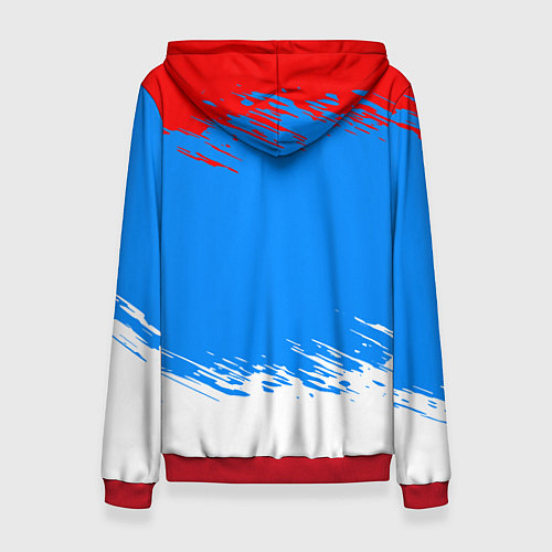 Женская толстовка Патриот - флаг / 3D-Красный – фото 2