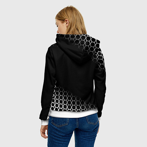 Женская толстовка Музыка - цитата / 3D-Белый – фото 4