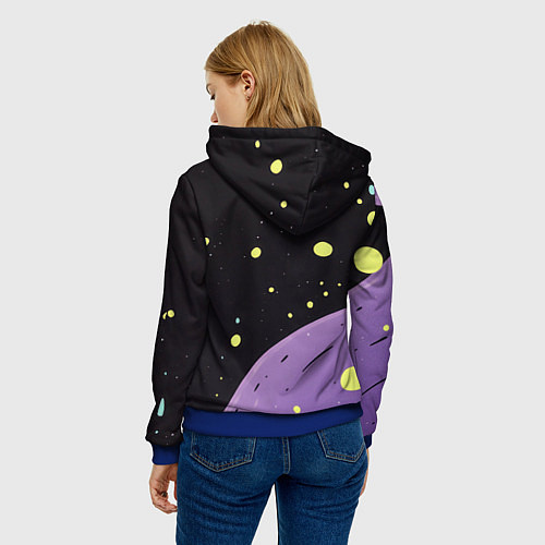 Женская толстовка Билли Айлиш в стиле Таро / 3D-Синий – фото 4