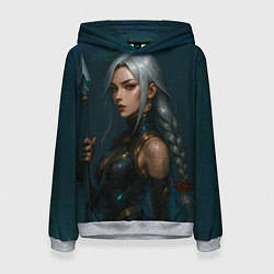 Женская толстовка Девушка с копьем китайский стиль