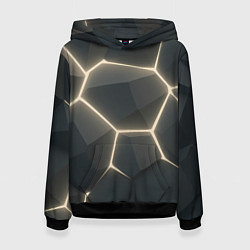 Женская толстовка Объемные серые плиты