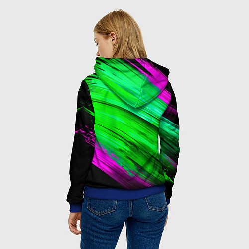 Женская толстовка Bones падший ангел / 3D-Синий – фото 4