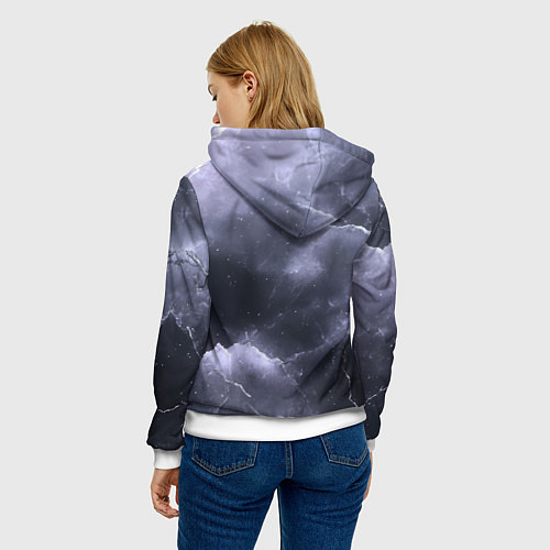 Женская толстовка Bones в образе психа / 3D-Белый – фото 4