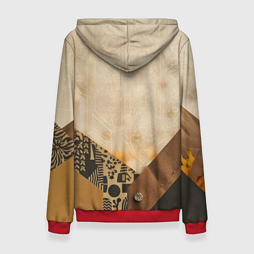 Женская толстовка Удивительный рыжий лисёнок / 3D-Красный – фото 2