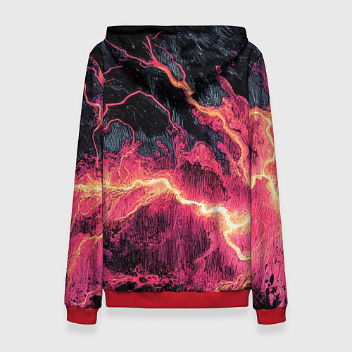 Женская толстовка Bones в мантии со звездами / 3D-Красный – фото 2