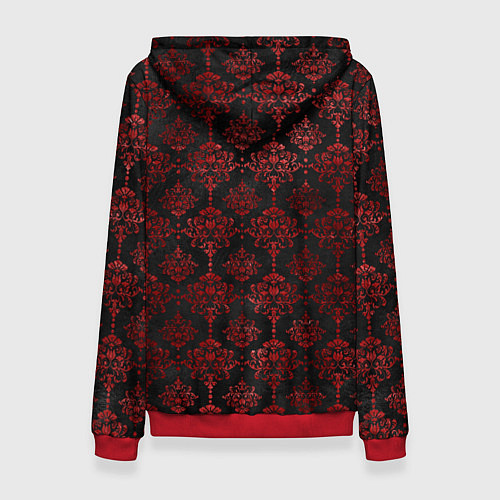 Женская толстовка Bones в костюме с розами / 3D-Красный – фото 2