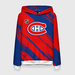 Женская толстовка Монреаль Канадиенс - брызги