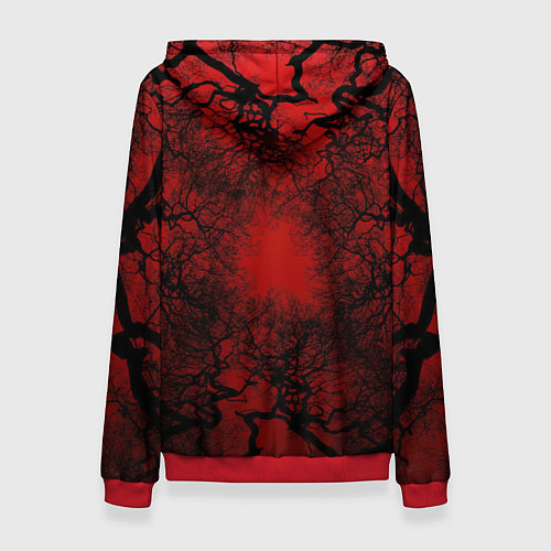Женская толстовка Кукла Вуду Bones / 3D-Красный – фото 2
