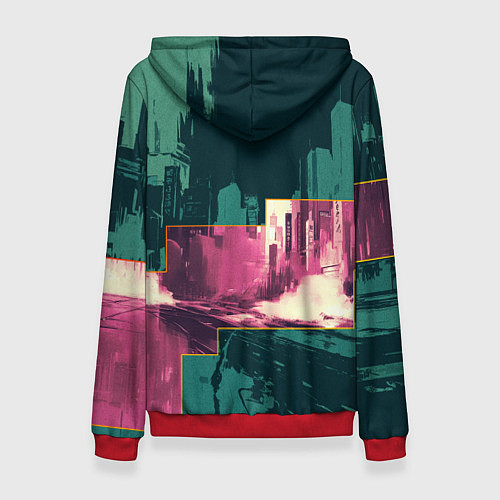 Женская толстовка Дрифтующий спорткар / 3D-Красный – фото 2