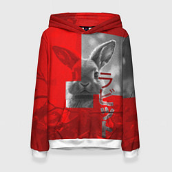 Женская толстовка Бурый резвый кролик