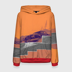 Женская толстовка Элитное авто в пустыни