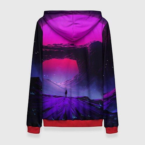 Женская толстовка A Journey on the planet / 3D-Красный – фото 2