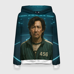 Женская толстовка Игрок 456 грустный - Игра в кальмара