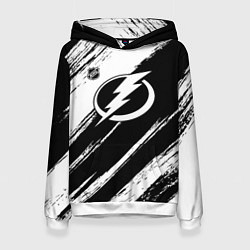 Женская толстовка Тампа Бэй Лайтнинг - черная краска